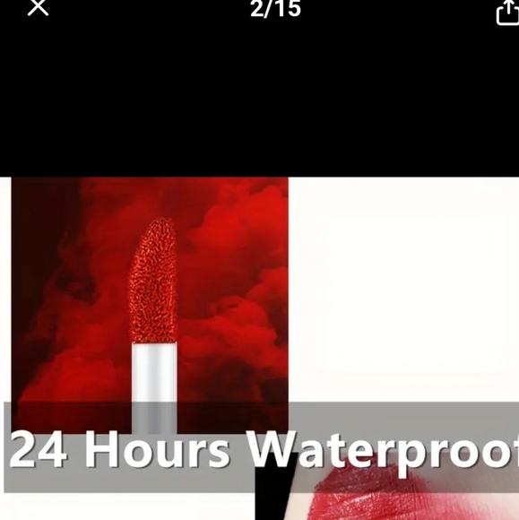 Bright Red waterproof lipstick - Picture 3 of 4